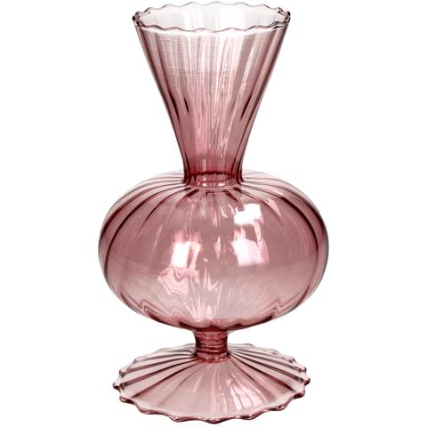 Vaso monofiore vetro basso