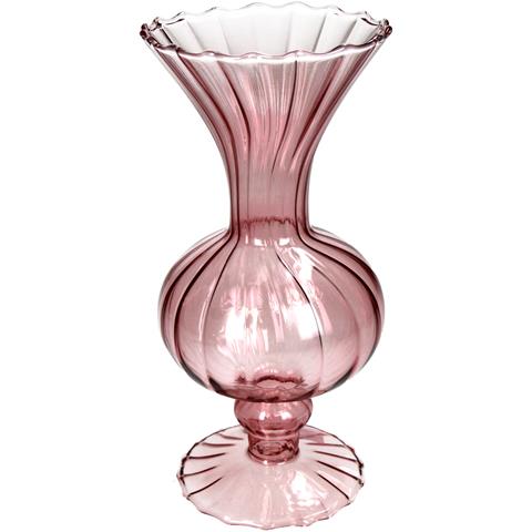 Vaso monofiore in vetro