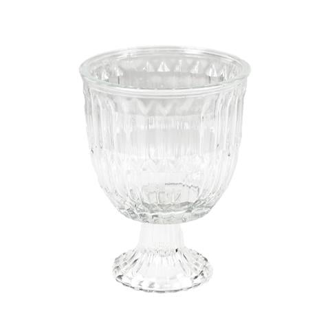 Vaso vetro con alzata