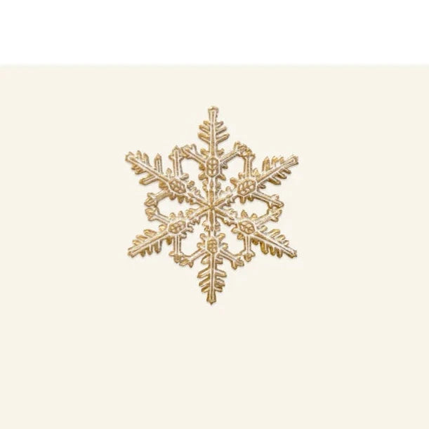 Segnaposto Golden Snowflake – Set 10 pezzi