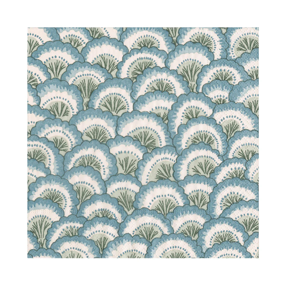 Tovaglioli da pranzo Pontchartrain Scallop Blue