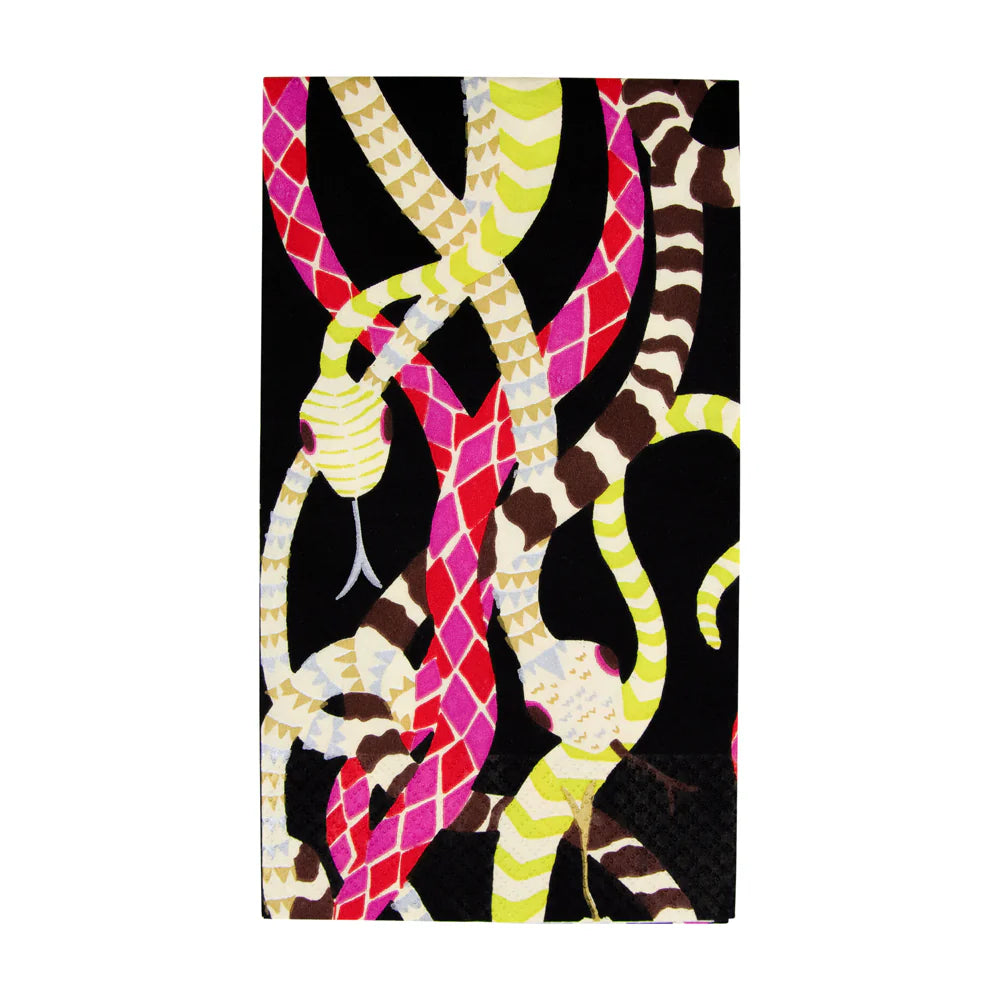 Tovaglioli per ospiti Serpentine Black