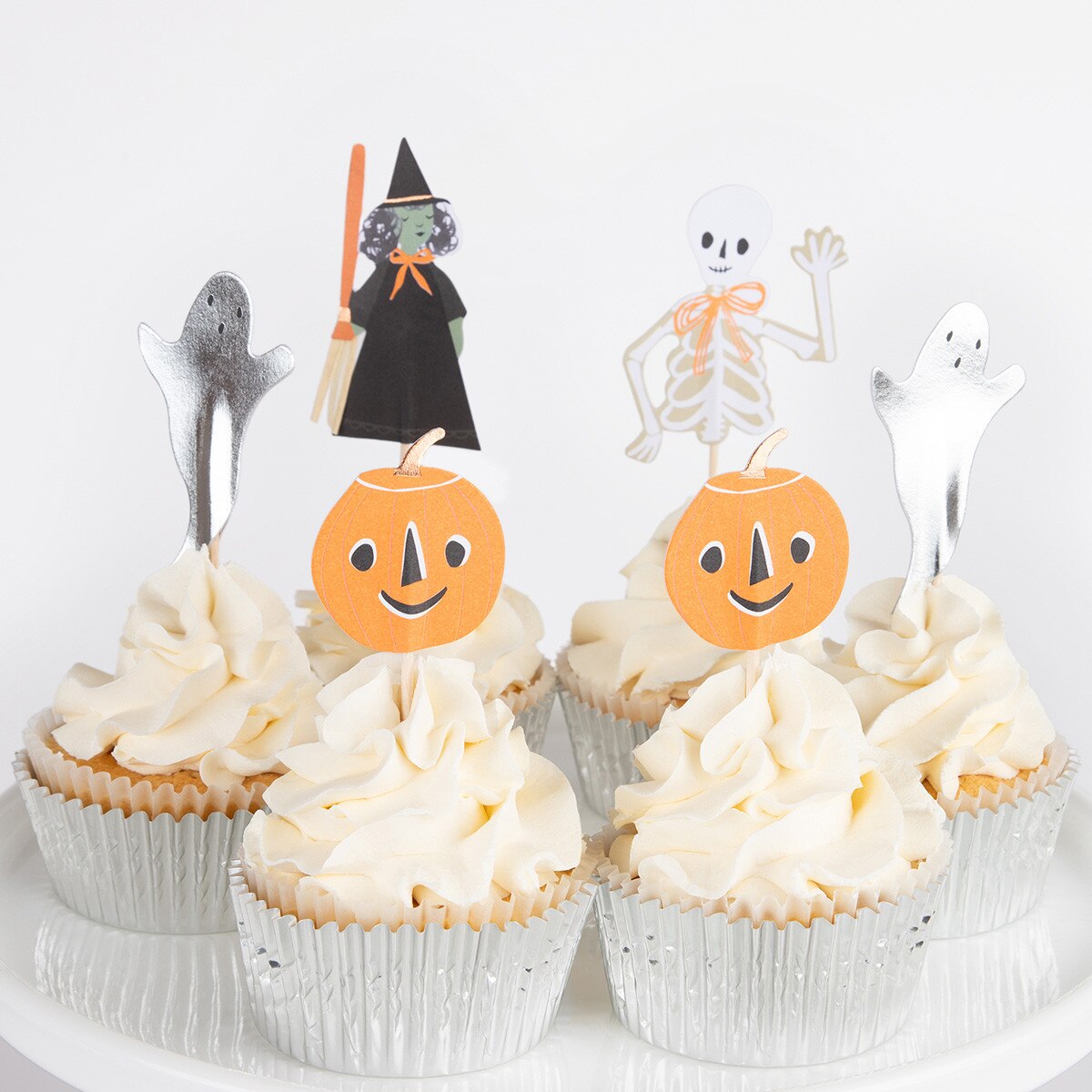 È Halloween! Kit per cupcake (x 24 decorazioni)