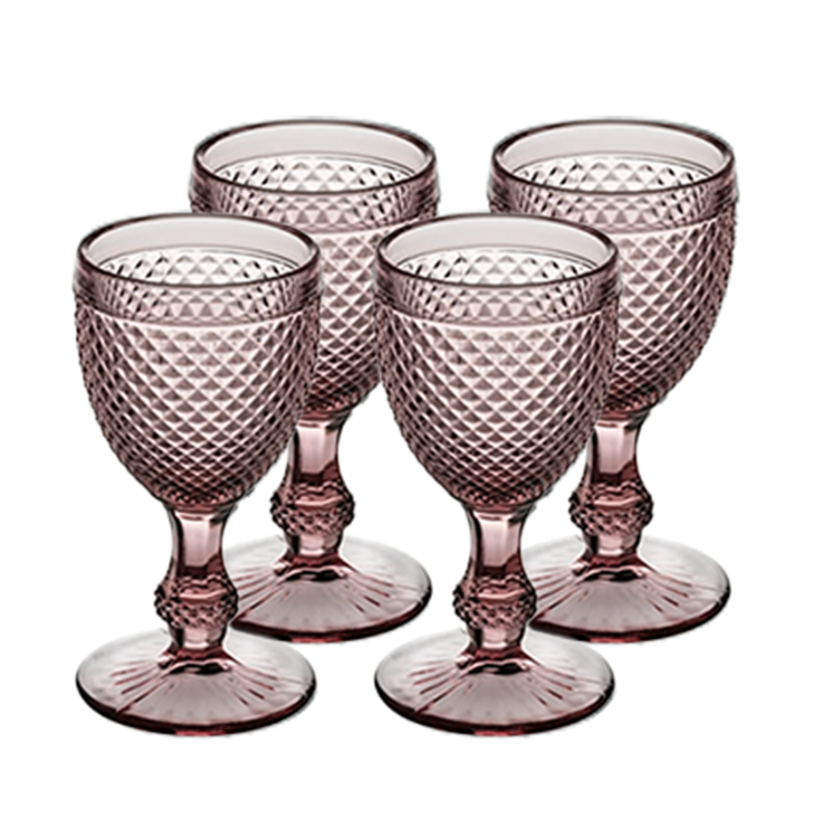 Bicos calici acqua set 4 pezzi Rosa