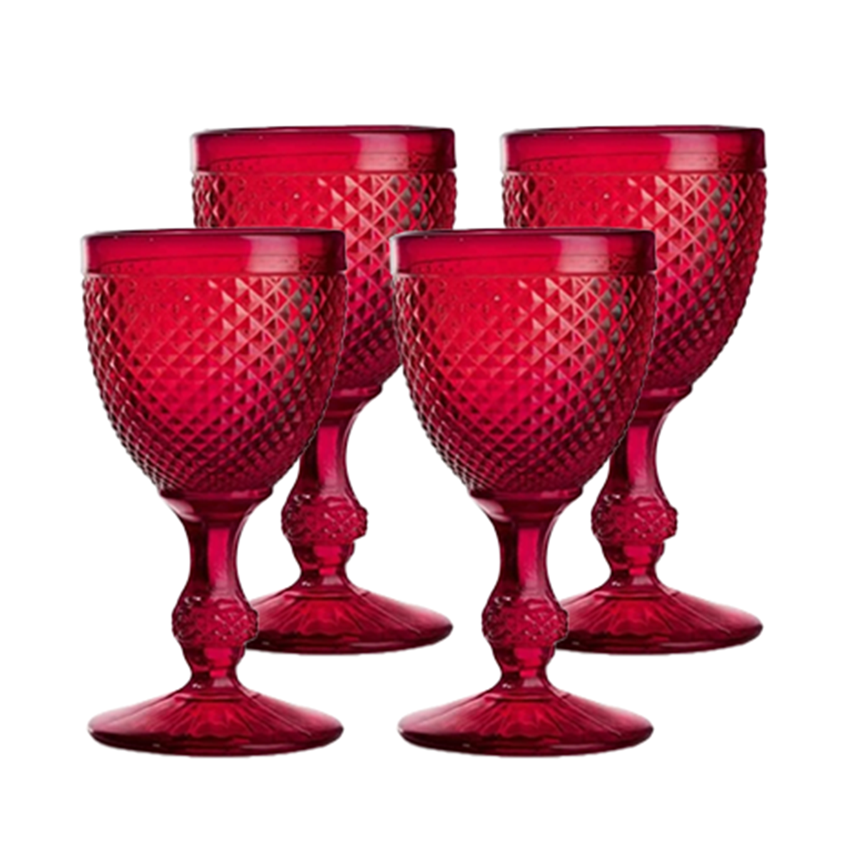 Bicos calici di vino set 4 Rosso