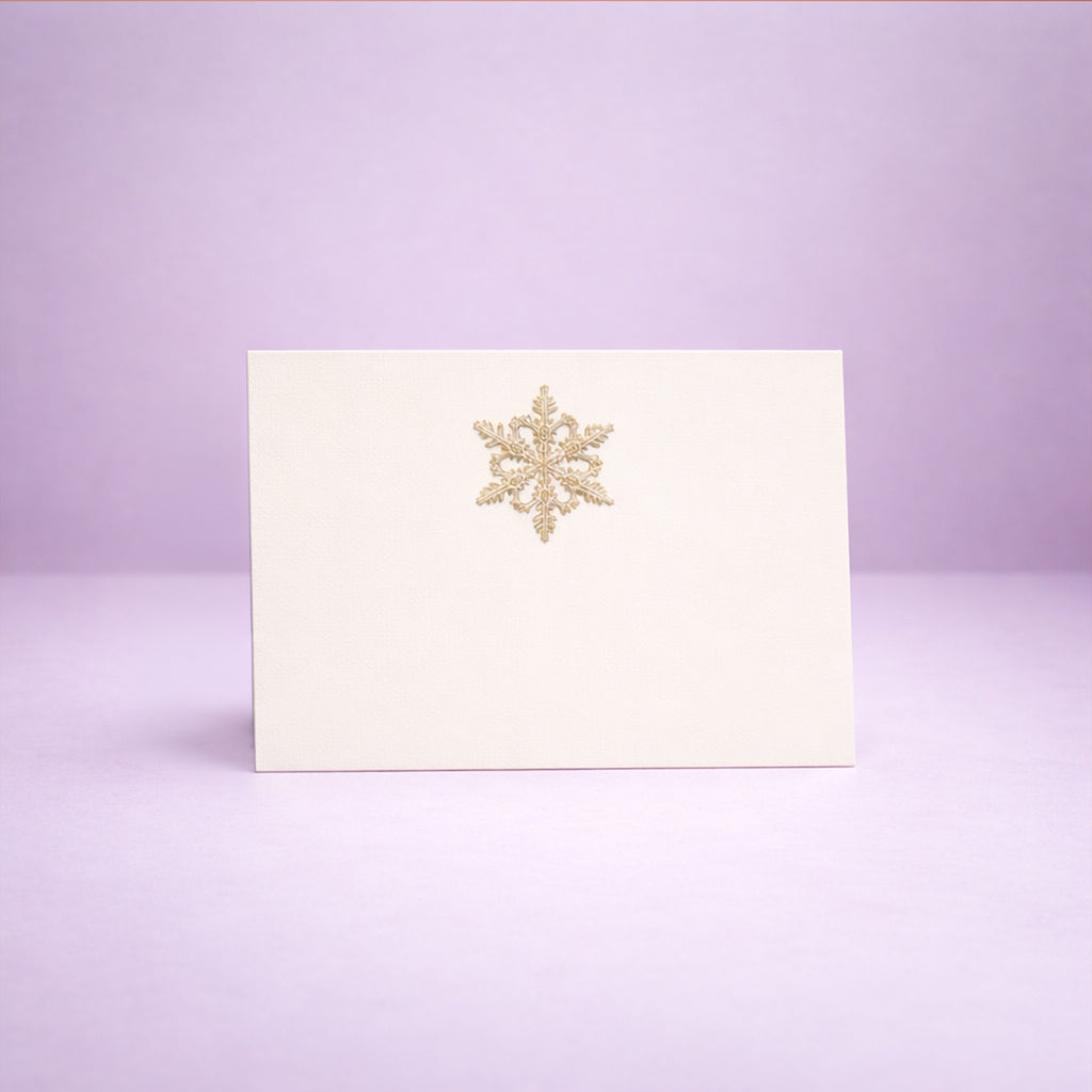 Segnaposto Golden Snowflake – Set 10 pezzi