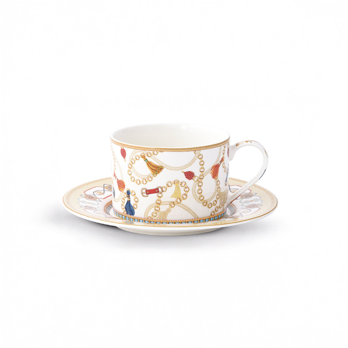 Tazza da tea con piattino Cheval