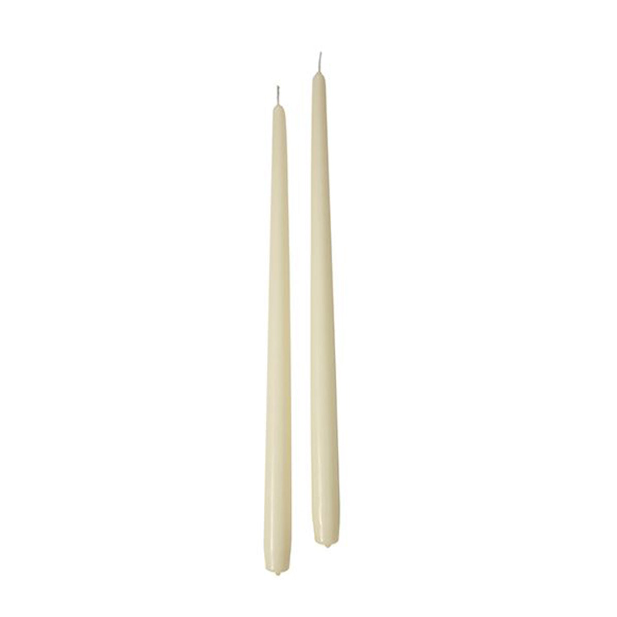 Candele coniche Ø 2,2 cm h. 40 cm 6 pezzi - avorio