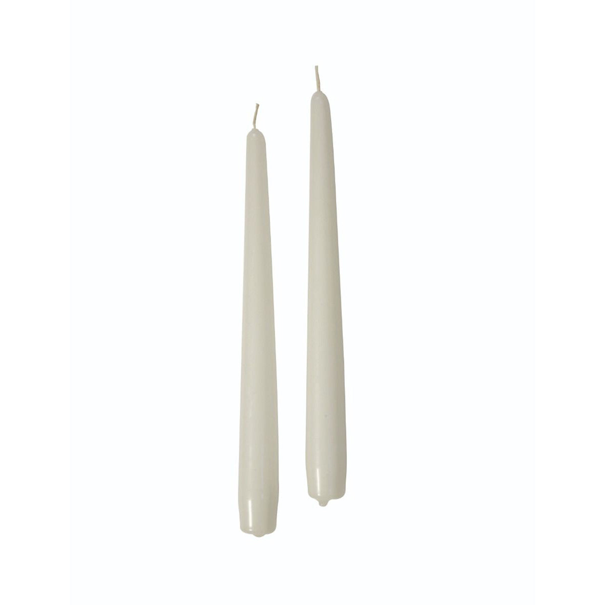Candele coniche Ø 2,2 cm h. 30 cm 12 pezzi - Bianco