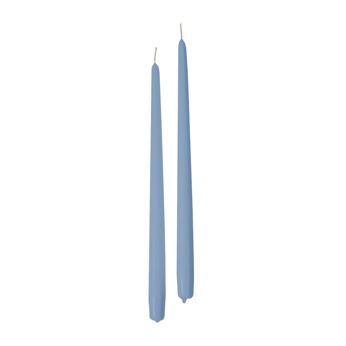Candele coniche Ø 2,2 cm h. 40 cm 6 pezzi - Dusty blue
