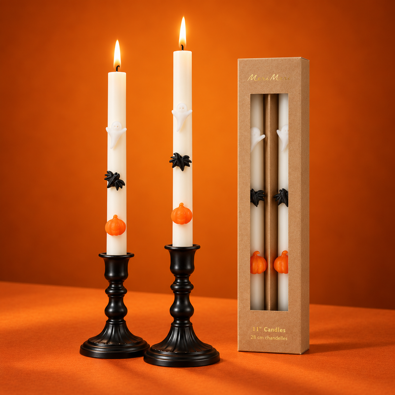 Halloween Icons – Set di 2 Candele da Tavola