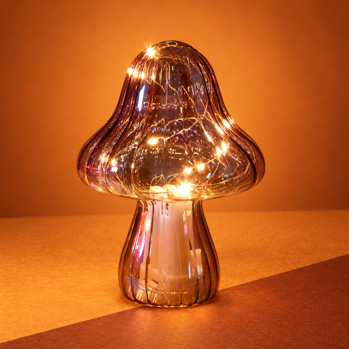 Fungo Luminoso in Vetro – Piccolo