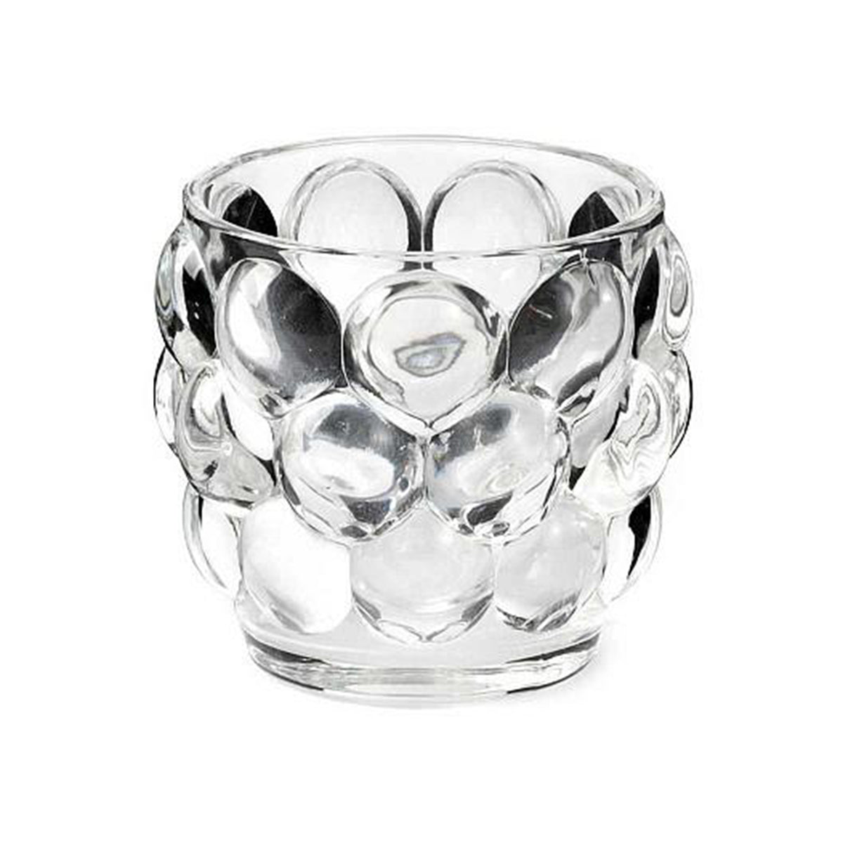 Porta tealight in vetro effetto uva grande