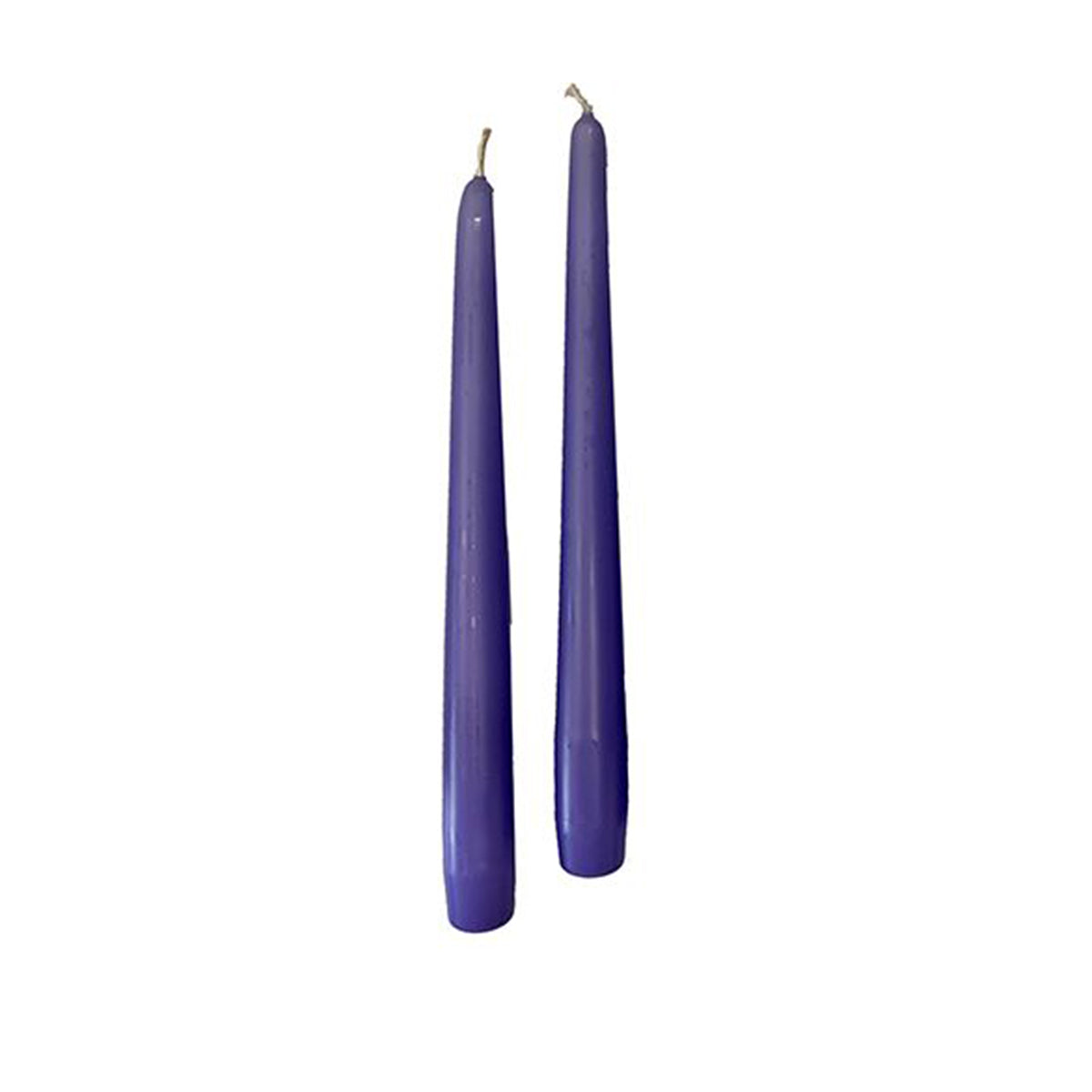 Candele coniche Ø 2,2 cm h. 30 cm 12 pezzi - Lavanda
