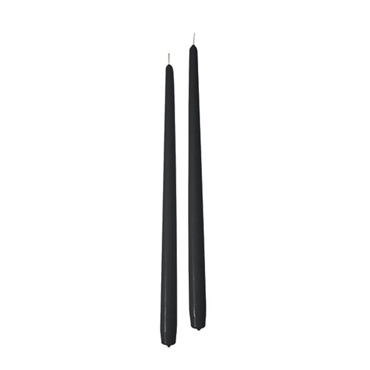 Candele coniche Ø 2,2 cm h. 40 cm 6 pezzi - nero