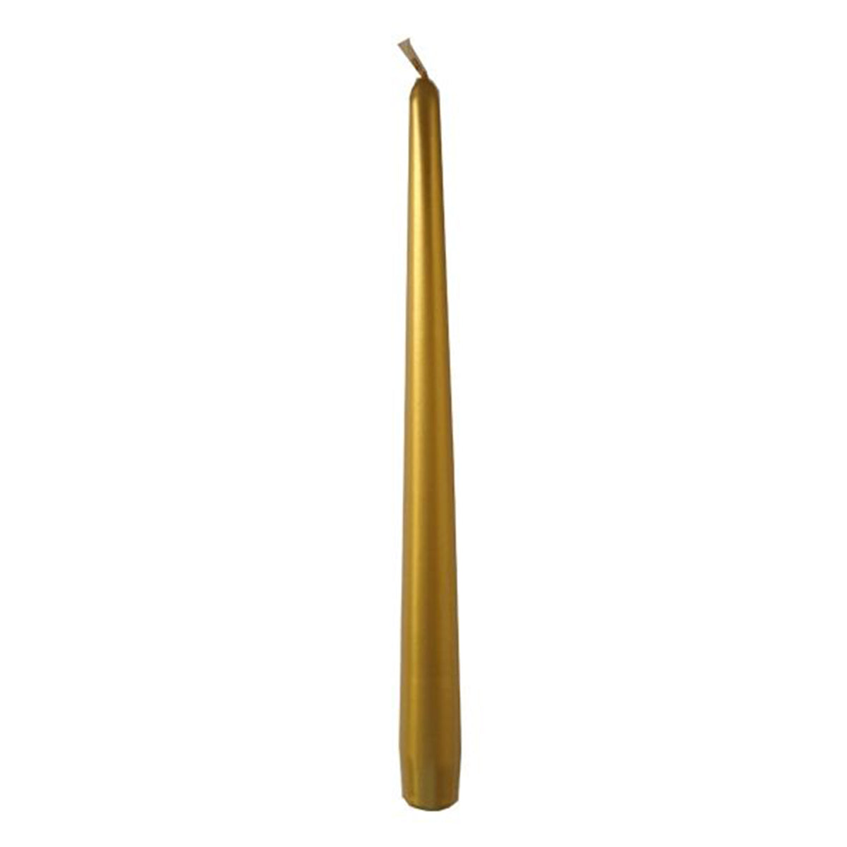 Candele coniche Ø 2,2 cm h. 30 cm 12 pezzi - Oro