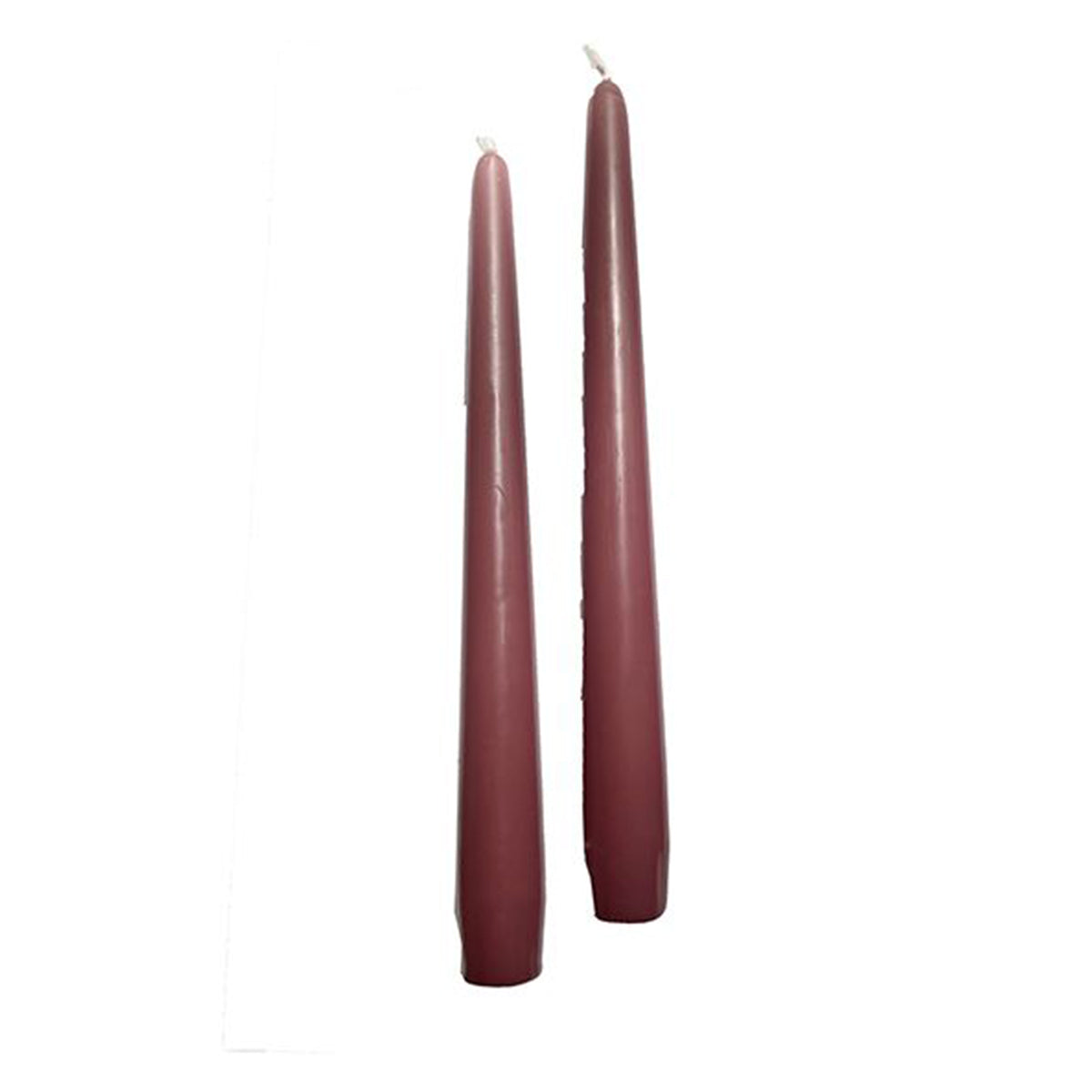 Candele coniche Ø 2,2 cm h. 30 cm 12 pezzi - Prugna