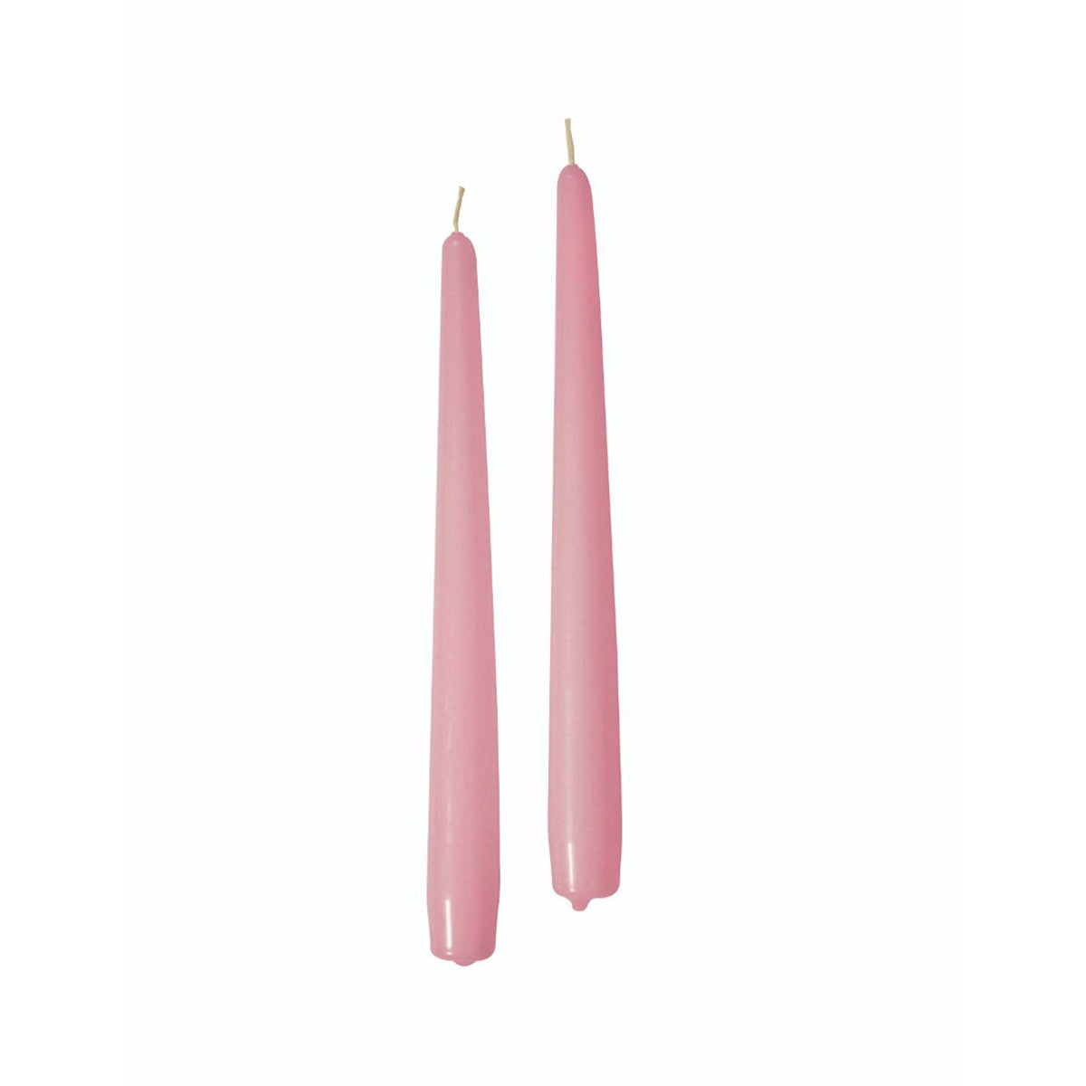 Candele coniche Ø 2,2 cm h. 30 cm 12 pezzi - Rosa Polvere