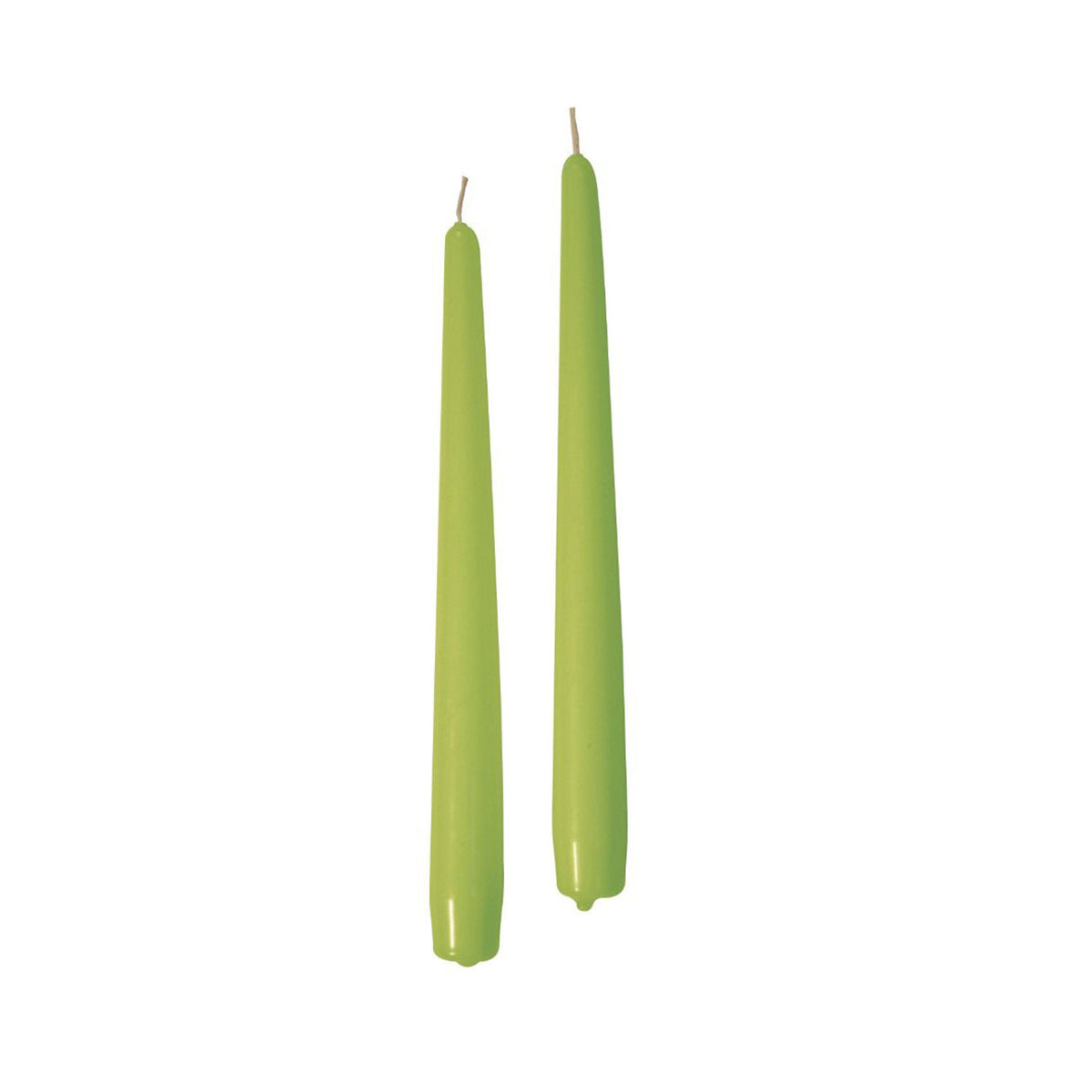 Candele coniche Ø 2,2 cm h. 30 cm 12 pezzi - Pistacchio