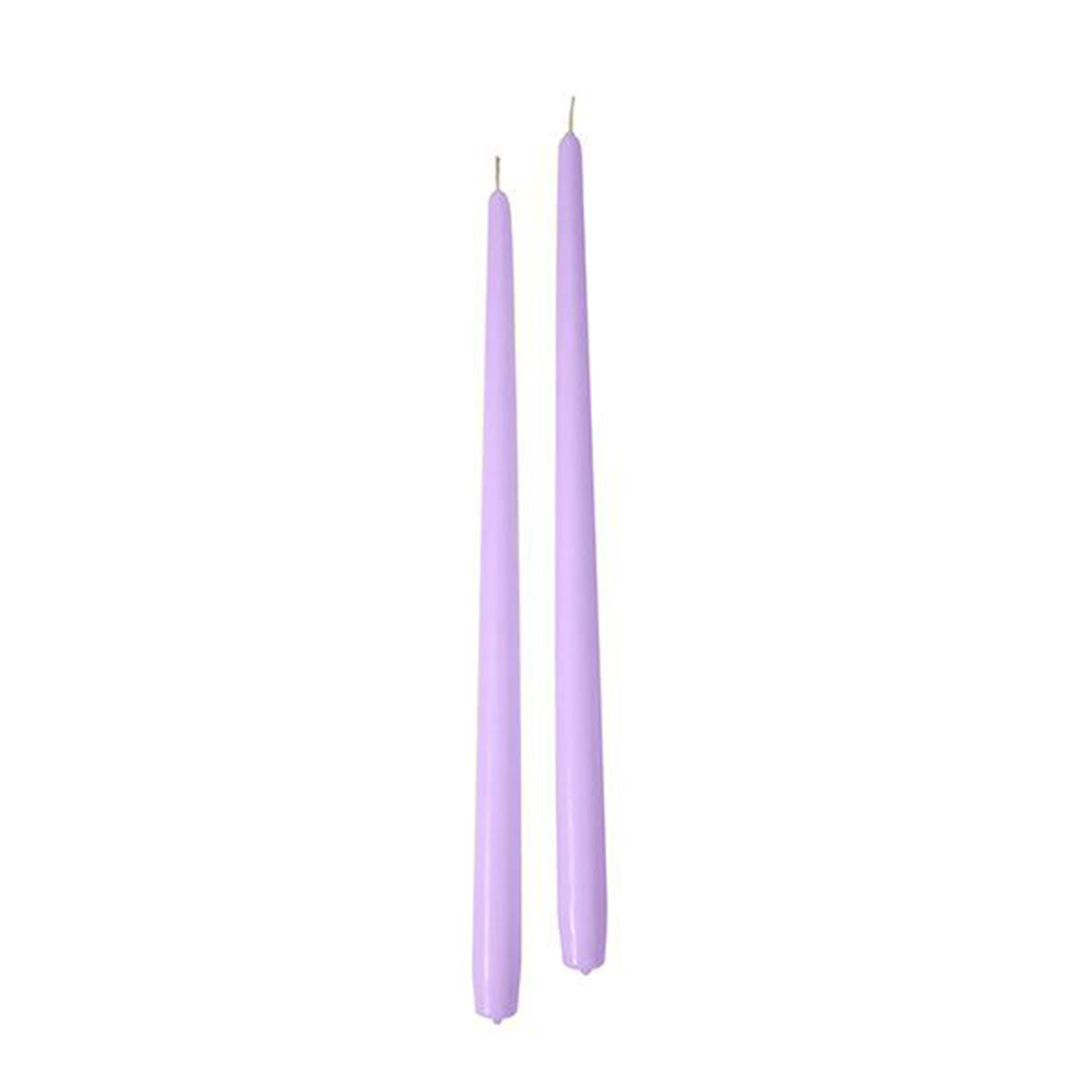 Candele coniche Ø 2,2 cm h. 40 cm 6 pezzi - Viola Polvere
